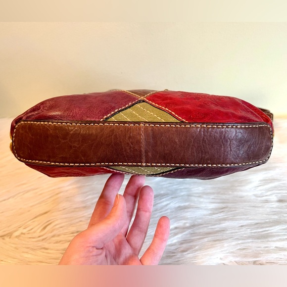 Fossil Talita Patchwork Leather & Suede Shoulder Bag - Picture 7 of 10